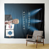 Präsident Trump 📜 Patriotic Wedding Custom Wandteppich (Beispiel (Horizontal))