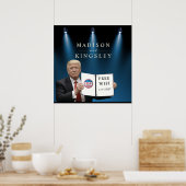 Präsident Trump Phantastisch Wedding WIFI SIGN Poster (Küche)