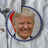 Präsident Trump Portrait (XT-20181023-1520) Button (Beispiel)
