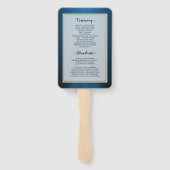 Präsident Trump Programm Beste HochzeitsHand Fan Fächer (Rückseite)