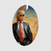 Präsident Trump Proud American Acrylic Ornament (Vorderseite)