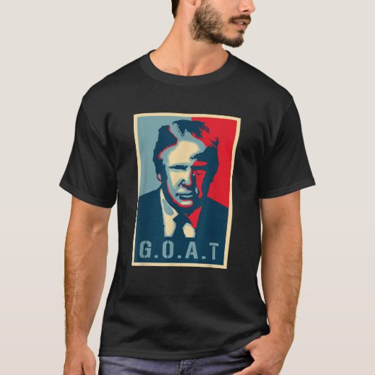 Präsident Trump Retro Poster Donald Trump GOA T-Shirt (Vorderseite)
