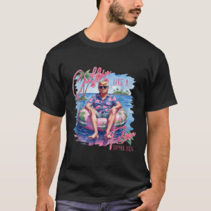 Präsident Trump Shirt Funny Chillin wie ein Felon