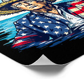 Präsident Trump Sombrero entwirft Amerikas Golf-Me Poster (Ecke)