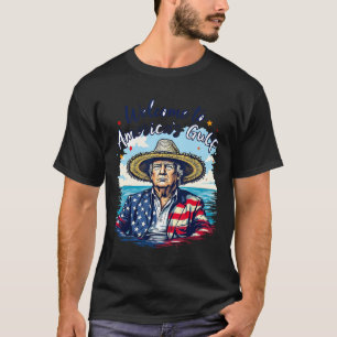 Präsident Trump Sombrero entwirft Amerikas Golf-Me T-Shirt