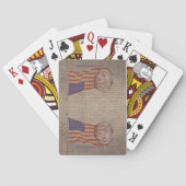 Präsident Trump spielt Kartenklemme Spielkarten (Rückseite)