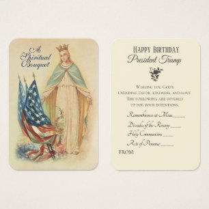 Präsident Trump Spiritual Bouquet Holy Cards