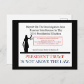 Präsident Trump steht nicht über dem Gesetz Müller Postkarte (Vorne/Hinten)