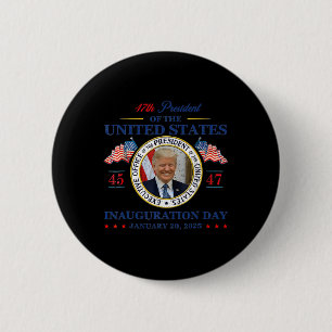 Präsident Trump Tag der Amtseinführung 2025 Button