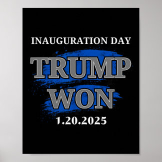 Präsident Trump Tag der Amtseinführung 2025 Poster