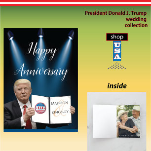 Präsident Trump tolles Fab Jubiläum Dankeskarte