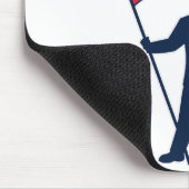 Präsident Trump trägt die Flagge der USA Mousepad (Ecke)