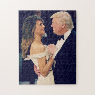 Präsident Trump und Melania Tance Puzzle