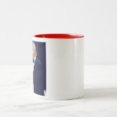 Präsident Trump und Melania tanzen Zweifarbige Tasse (Mittel)