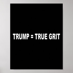 Präsident Trump = Wahrer Mut Poster