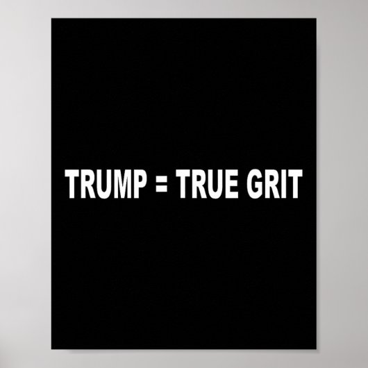 Präsident Trump = Wahrer Mut Poster (Vorne)