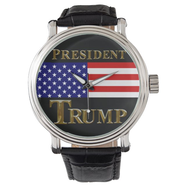 PRÄSIDENT TRUMP WATCH ARMBANDUHR (Vorderseite)