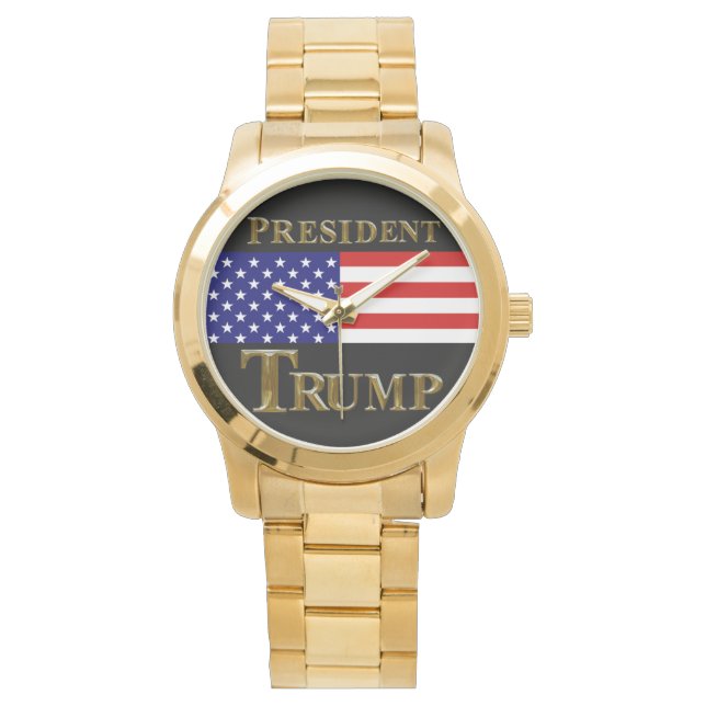 PRÄSIDENT TRUMP WATCH ARMBANDUHR (Vorderseite)