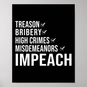 Präsident Trump wegen politischer Aussagen anklage Poster