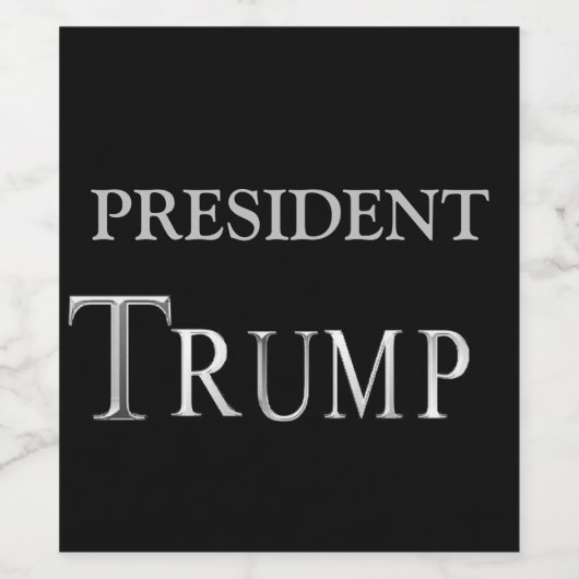 PRÄSIDENT TRUMP WEINETIKETT (Einzelnes Label)