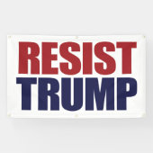 Präsident Trump widerstehen - Anti Trump Banner (Horizontal)