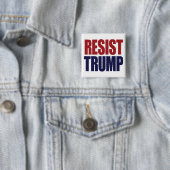 Präsident Trump widerstehen - Anti Trump Button (Beispiel)