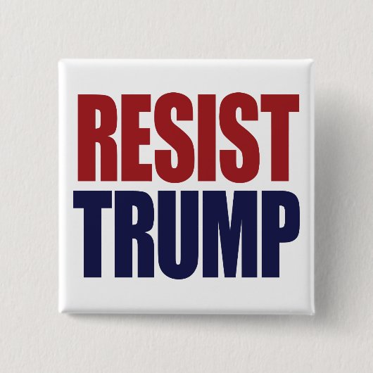 Präsident Trump widerstehen - Anti Trump Button (Vorderseite)