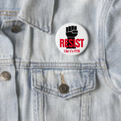 Präsident Trump widerstehen wie 1938 - Anti Trump Button (Beispiel)