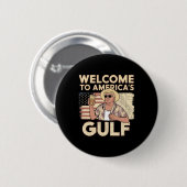 Präsident Trump willkommen Button (Vorne & Hinten)