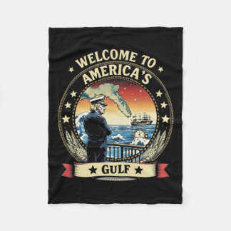Präsident Trump Willkommen im Golf von Mexiko 6 Fleecedecke