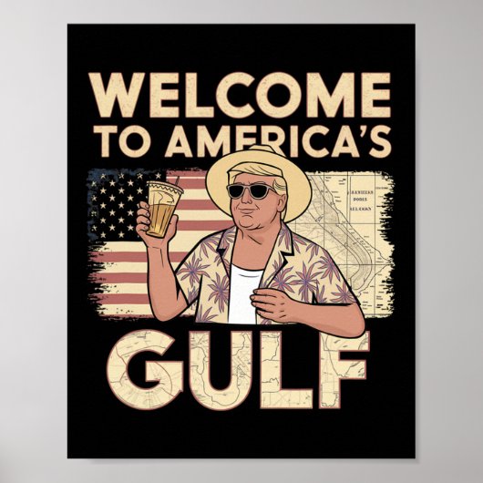 Präsident Trump willkommen Poster (Vorne)
