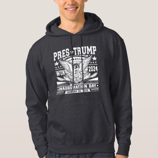 Präsident Trump Won 2024 Hoodie (Vorderseite)