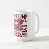 Präsident Trump Won 2024 Kaffeetasse (VorderseiteRechts)