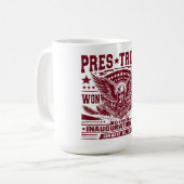 Präsident Trump Won 2024 Kaffeetasse (Vorderseite Links)