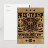 Präsident Trump Won 2024 Postkarte (Vorne/Hinten)