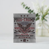 Präsident Trump Won 2024 Postkarte (Stehend Vorderseite)