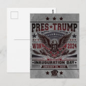 Präsident Trump Won 2024 Postkarte (Vorne/Hinten)