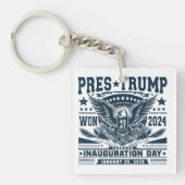 Präsident Trump Won 2024 Schlüsselanhänger (Vorderseite)