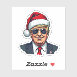 Präsident Trump zu Weihnachten Amerika zurück Aufkleber