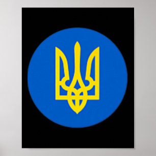 Präsident Ukraine Selenskyj Dreizack T-Shirt Ukrai Poster