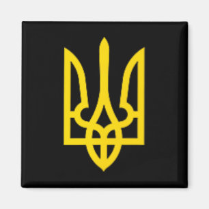Präsident Volodymyr Zelensky Ukraine Goldener Drei Magnet