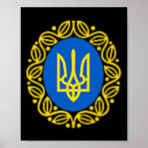 Präsident Volodymyr Zelensky Ukraine Ukrainisches Poster