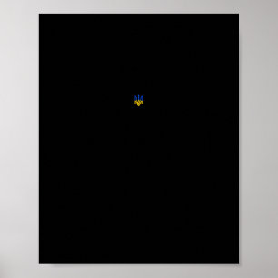 Präsident Volodymyr Zelensky Ukrainischer Dreizack Poster