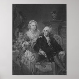 Präsident Washington bei Zuhause Poster
