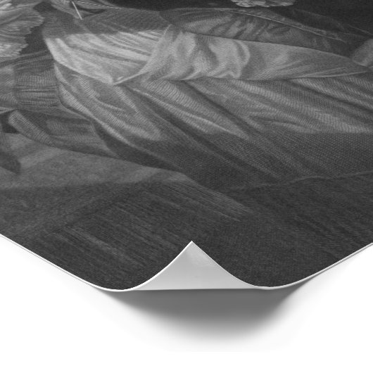 Präsident Washington bei Zuhause Poster (Ecke)