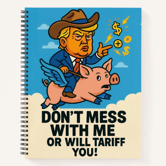 Präsident wendet Zölle auf alle an Notizblock (Vorderseite)