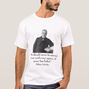 Präsident William McKinley und Zitat T-Shirt