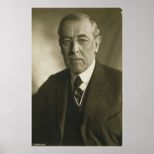 Präsident Woodrow Wilson Portrait 1919 Poster (Vorne)