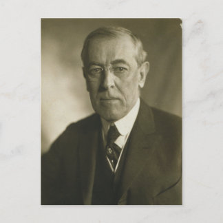 Präsident Woodrow Wilson Portrait 1919 Postkarte