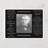 Präsident Zachary Taylor Postkarte (Vorderseite)